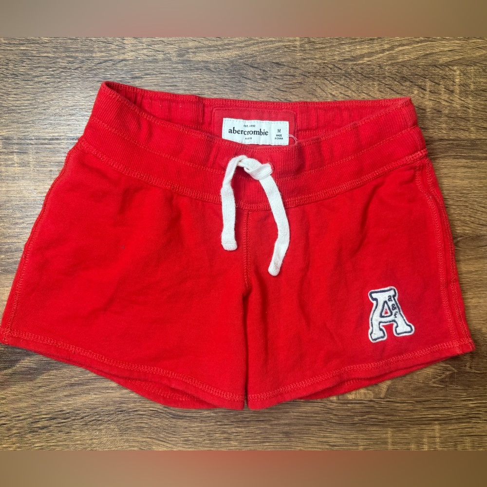 Abercrombie kids red athletic shorts girls size medium